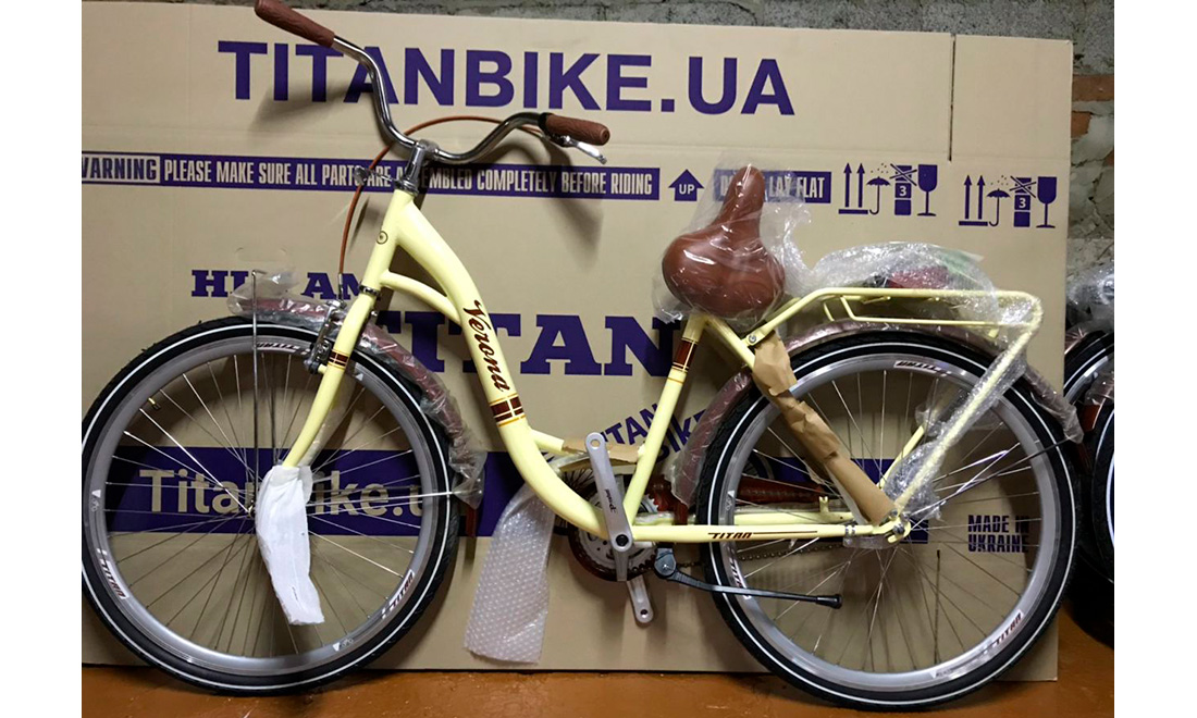 Фотография Велосипед Titan Verona 26" (2020) 2020 Бежевый